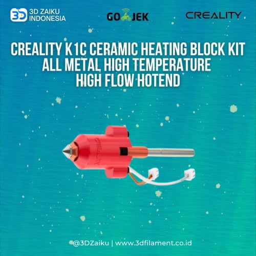 Creality K1C Ceramic Heating Block Kit All Metal High Temperature High Flow Hotend